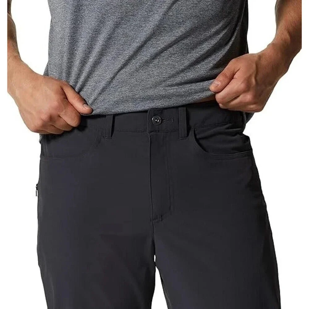 Mountain Hardwear Yumalino Pants Mens 31 Dark Storm Nylon Stretch Pockets RED939
